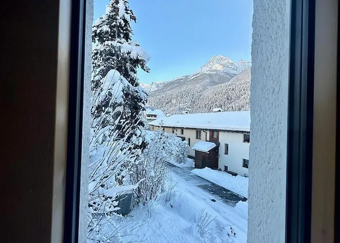 Apartmán Blick Schloss Tarasp - Arventraum Mit Gartenspa *