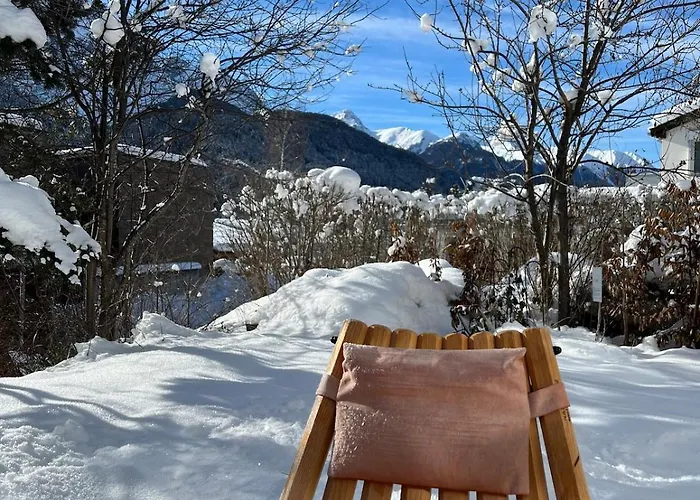 Apartmán Blick Schloss Tarasp - Arventraum Mit Gartenspa Scuol