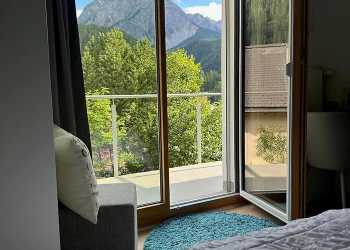 Apartmán Blick Schloss Tarasp - Arventraum Mit Gartenspa