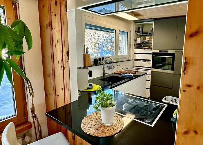 Apartmán Blick Schloss Tarasp - Arventraum Mit Gartenspa *