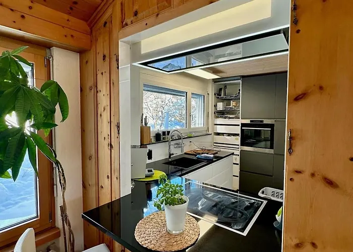 Blick Schloss Tarasp - Arventraum Mit Gartenspa * Scuol