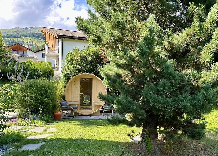 Blick Schloss Tarasp - Arventraum Mit Gartenspa Apartmán